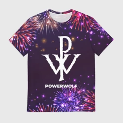 Мужская футболка 3D Праздничный Powerwolf