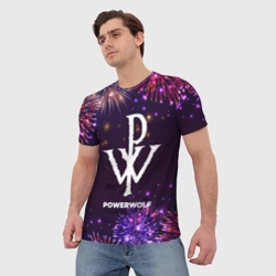 Мужская футболка 3D Праздничный Powerwolf - фото 2