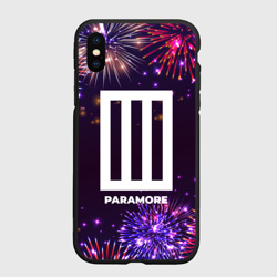 Чехол для iPhone XS Max матовый Праздничный Paramore