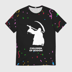 Мужская футболка 3D Children of Bodom конфети