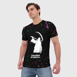 Мужская футболка 3D Children of Bodom конфети - фото 2