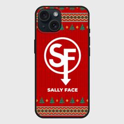 Чехол силиконовый для Apple iPhone 15 матовый Sally Face new year
