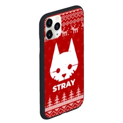 Чехол для iPhone 11 Pro Max матовый Новогодний Stray с оленями - фото 2