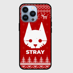 Чехол для iPhone 13 Pro Новогодний Stray с оленями