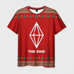 Мужская футболка 3D The Sims new year