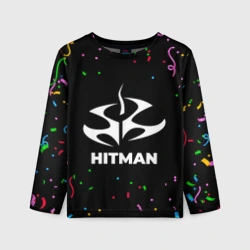 Детский лонгслив 3D Hitman конфети