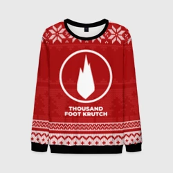 Мужской свитшот 3D Новогодний Thousand Foot Krutch