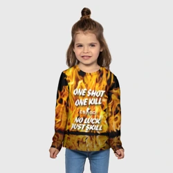 Детский лонгслив 3D Counter Strike - motto flame - фото 2