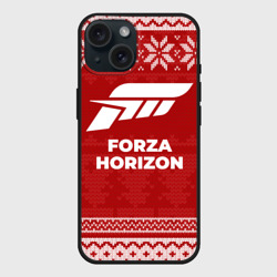 Чехол силиконовый для Apple iPhone 15 матовый Новогодний Forza Horizon