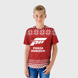 Детская футболка 3D Новогодний Forza Horizon - фото 2