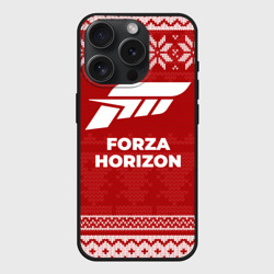 Чехол силиконовый для Apple iPhone 15 Pro матовый Новогодний Forza Horizon