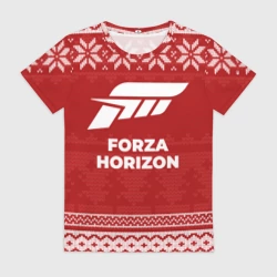 Женская футболка 3D Новогодний Forza Horizon