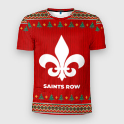 Мужская футболка 3D Slim Saints Row new year
