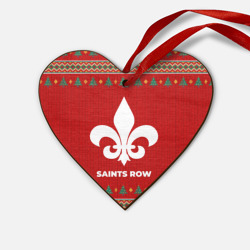 Деревянная игрушка Сердце Saints Row new year