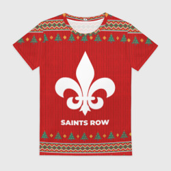 Женская футболка 3D Saints Row new year