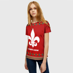 Женская футболка 3D Saints Row new year - фото 2