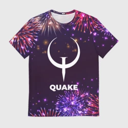 Мужская футболка 3D Праздничный Quake
