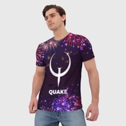 Мужская футболка 3D Праздничный Quake - фото 2
