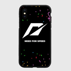 Чехол для iPhone XS Max матовый Need for Speed конфети