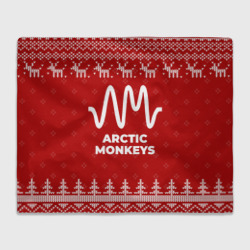 Плед 3D Новогодний Arctic Monkeys с оленями