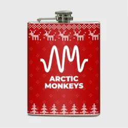 Фляга Новогодний Arctic Monkeys с оленями