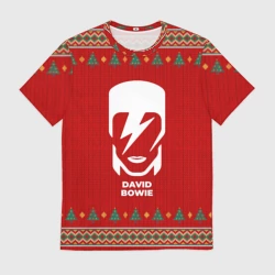 Мужская футболка 3D David Bowie new year