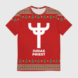 Мужская футболка 3D Judas Priest new year