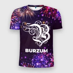Мужская футболка 3D Slim Праздничный Burzum