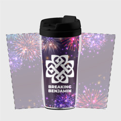 Термокружка-непроливайка Праздничный Breaking Benjamin - фото 2
