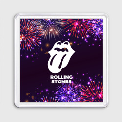 Магнит 55*55 Праздничный Rolling Stones