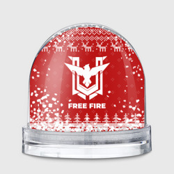 Игрушка Снежный шар Новогодний Free Fire с оленями