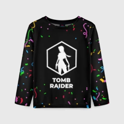Детский лонгслив 3D Tomb Raider конфети