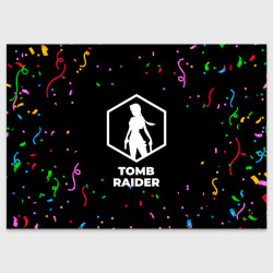 Поздравительная открытка Tomb Raider конфети