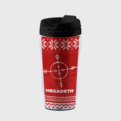 Термокружка-непроливайка Новогодний Megadeth