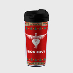Термокружка-непроливайка Bon Jovi new year