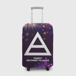 Чехол для чемодана 3D Праздничный Thirty Seconds to Mars