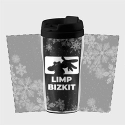 Термокружка-непроливайка Снежный Limp Bizkit - фото 2