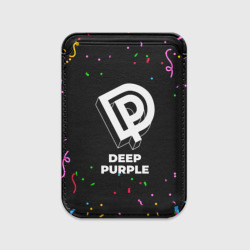 Картхолдер Magsafe магнитный Deep Purple конфети