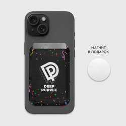 Картхолдер Magsafe магнитный Deep Purple конфети - фото 2