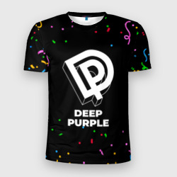 Мужская футболка 3D Slim Deep Purple конфети