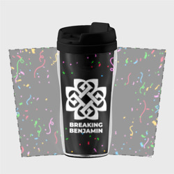 Термокружка-непроливайка Breaking Benjamin конфети - фото 2