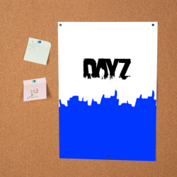 Постер Dayz сине белая геомтерия - фото 2