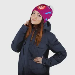 Шапка 3D c помпоном Perfectworld неон краски - фото 2