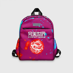 Детский рюкзак 3D Perfectworld неон краски