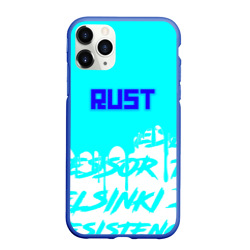 Чехол для iPhone 11 Pro Max матовый Rust надписи краски