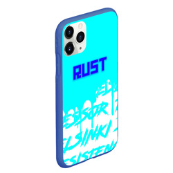 Чехол для iPhone 11 Pro Max матовый Rust надписи краски - фото 2