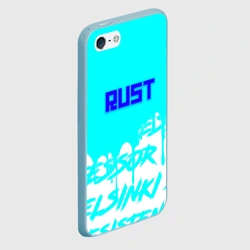 Чехол для iPhone 5/5S матовый Rust надписи краски - фото 2