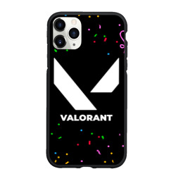Чехол для iPhone 11 Pro Max матовый Valorant конфети