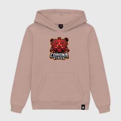 Женская толстовка хлопок Страшный коронавирус