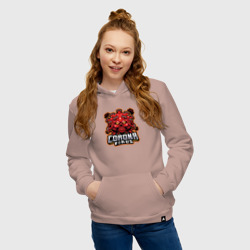 Женская толстовка хлопок Страшный коронавирус - фото 2